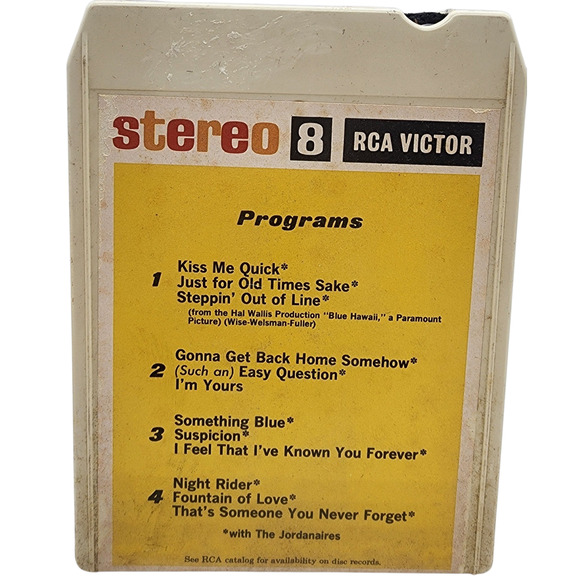 Set Of Three Elvis Presley 8-Tracks Roustabout Back In Memphis Pot Luck - Picture 4 of 4